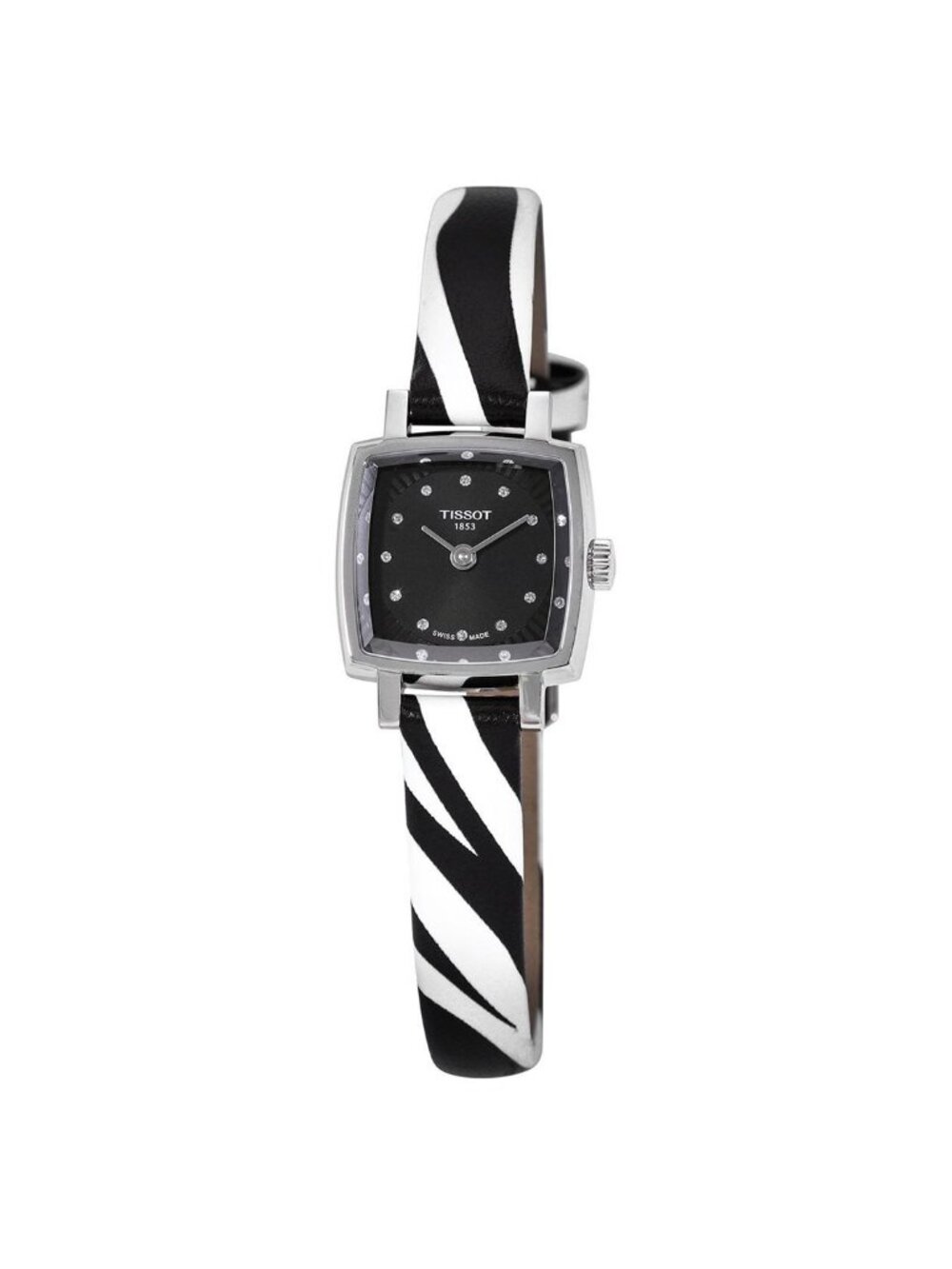NWT Tissot Lovely Quartz Diamond Black Dial Ladies Watch